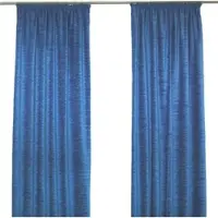 Wirth Vorhang "B-Holmsund" Gr. 15, blau (royalblau), B:270cm H:245cm, Chenille, Polyacryl, Gardinen, Vorhang