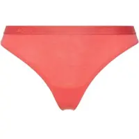 BOSS String "THONG CI", Damen, Gr. M, Jersey, rot (schwarz pink 658), Jersey, Obermaterial: 95% Viskose, 5% Elasthan, unifarben, körpernah, Unterhosen String, mit Logoschriftzug auf dem Bund