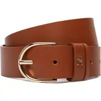 Tommy Hilfiger Ledergürtel "ESSENTIAL EFFORTLESS 3,5 cm breit" Damengürtel, 3,5 cm breit, casual und Jeans, ovale Einfachdornschließe