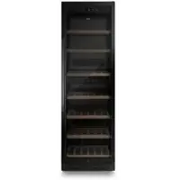 Caso WineChef Pro 180 black Weinkühlschrank, Design Weinkühlschrank, für bis zu 180 Flaschen, 2 Temperaturzonen, Maße (B x H x T): 59,5 x 186 x 69 cm