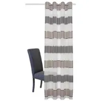 Home wohnideen 1100000002199 "DARIAH", grau (stein), B:140cm H:245cm, Polyester, Gardinen, 1100000002199, HxB: 245x140, blickdicht
