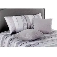 Westfalia Dekokissen, grau (grau, gemustert unifarben), B:40cm L:40cm, Polyester, SCHLAFKOMFORT, Dekokissen_Sitzkissen_Kissenhüllen, Dekokissen, (5-tlg.)