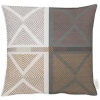 Apelt Dekokissen "VERONA2" Gr. 1, braun (braun, gemustert), B:49cm L:49cm, Polyester, Dekokissen_Sitzkissen_Kissenhüllen, Dekokissen, Kissenhülle ohne Füllung, 1 Stück