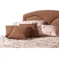 Westfalia Dekokissen, braun (braun, gemustert unifarben), B:40cm L:40cm, Polyester, SCHLAFKOMFORT, Dekokissen_Sitzkissen_Kissenhüllen, Dekokissen, (5 tlg.)