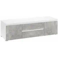 Paroli Kommode "Joker", weiß (weiß, beton), B:141cm H:42cm T:44,5cm, Sideboards, Kommode, Breite 141 cm