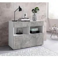 Otto Home Sideboard "Sorano", weiß (weiß matt, beton, optik), Sideboards, Sideboard, Breite 111 cm