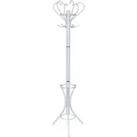 HOFMANN LIVING AND MORE Kleiderständer, weiß, H:178cm T:47cm Ø:47cm, Metall, , Garderobenständer, Kleiderständer, Garderobenständer