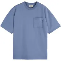 Scotch & Soda T-Shirt "T-Shirt Core 3 Crosses Loose Fit Pocket T-Shirt 1er Pack", Herren, Gr. M, blau, Obermaterial: 100% Baumwolle CO., Shirts T-Shirt