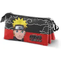 KARACTERMANIA Triple Pocket Clouds Naruto Shippuden Mäppchen Grau Mann Grau One Size