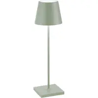 Zafferano Poldina Pro LED-Akkuleuchte-Salbeigrün-mit LED (2200K/2700K/3000K)