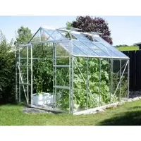 Vitavia Gewächshaus "Uranus 8300", silber (silberfarben), B:254cm T:317cm, Gewächshäuser, Gewächshaus