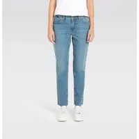 MAC Stretch-Jeans "Melanie", Damen, Gr. 44, Länge 30, summer light blau basic, Denim/Jeans, Obermaterial: 97% Baumwolle, 3% Elasthan, figurbetont lang, Jeans Stretch-Jeans, Gerade geschnitten