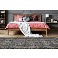 Calo-deluxe Teppich "Bello 210" Gr. 6, grau (grau, schwarz), B:200cm H:10mm L:290cm, Baumwolle, Polyester, Teppiche, Teppich, Vintage Design, Wohnzimmer