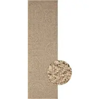 Merinos Teppich "Kenzy 7", beige (natur), B:80cm H:10mm L:250cm, Polypropylen, Teppiche, Teppich, robuster In- und Outdoor Teppich im natürlichen Jute-Look, wetterfest