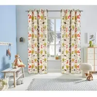 Otto Home Verdunkelungsvorhang "Waldtiere" Gr. 3, bunt (beige, bunt), B:130cm H:225cm, Polyester, Gardinen, Verdunkelungsvorhang, bedruckte Kindergardine, blickdicht, verschiedene Größen, Topseller