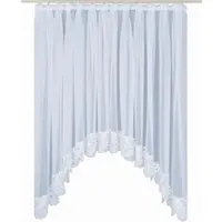 Wirth Gardine "Elvira" Gr. 12, weiß, B:750cm H:175cm, Sablé, Polyester, Gardinen, Gardine, Bogen