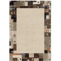 Oci Die Teppichmarke Wollteppich "Lexis Jeran" Gr. 4, beige (natur), B:160cm H:9mm L:230cm, Viskose, Wolle, Teppiche, Wollteppich, Wollteppich, Naturfaser,Wohnzimmer