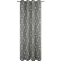 Adam Audio Vorhang ADAM "Casket Valdelana Light" Gr. 4, grau (dunkelgrau), B:145cm H:245cm, Jacquard, Baumwolle (Bio-Baumwolle), Gardinen, Vorhang, aus 100% Bio-Baumwolle