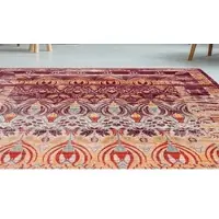 My Home Teppich "Damian" Gr. 3, bunt (multi), B:120cm H:5mm L:170cm, Kunstfaser, Teppiche, Teppich, Mit Fransen, Wohnzimmer