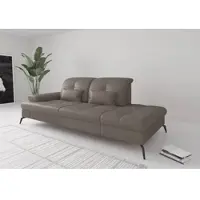 Sit&More Recamiere SIT & MORE "Amica, inkl. Sitztiefenverstellung und Armteilverstellung", grau (delphine), B:231cm H:90cm T:122cm, Sofas, Recamiere, wahlweise mit Kopfteilverstellung und Stauraum
