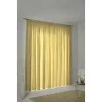 Wirth Vorhang "Trondheim 234 g/m2, 1 Stück, Kräuselband, blickdicht, Thermo-Chenille" Gr. 6, gelb, B:132cm H:245cm, Chenille, Polyacryl, Gardinen, Vorhang
