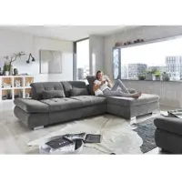 Die Planbar Ecksofa "MP-IN17004 L-Form, Breite 331 cm, Kaltschaum-Polsterung", grau, B:331cm H:84cm T:124cm, 100% Polyester, Sofas, Ecksofa, inkl. Sitztiefenverstellung, wahlweise weitere Funktionen