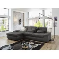 Die Planbar Ecksofa "MP-IN16012 L-Form, mit Federkern-Polsterung", grau, B:309cm H:85cm T:195cm, 85% Polyester;15% Nylon, Sofas, Ecksofa, inkl. Sitztiefenverstellung, wahlweise mit weiteren Funktionen