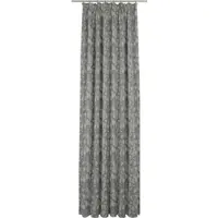 Adam Audio Vorhang ADAM "Flower Cuvée" Gr. 4, grau (dunkelgrau), B:145cm H:245cm, Jacquard, Baumwolle (Bio-Baumwolle), Gardinen, Vorhang, aus 100% Bio-Baumwolle