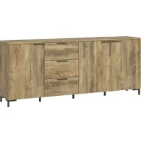 Home affaire Kommode "Alternative", kastanienfarben, B:200,5cm H:83,5cm T:40cm, Holzwerkstoff, Sideboards, Kommode, Breite 201 cm
