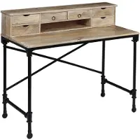 Syfax Schreibtisch Mangoholz Massiv und Stahl 110 x 50 x 96 cm
