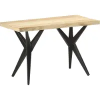 Syfax Esstisch 120x60x76 cm Massivholz Mango
