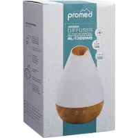 PROMED – Aroma Diffuser AL-1300 WS Ultraschall Luftbefeuchter 1,3L – Elektr. Rau