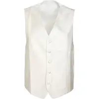 Suitable Hochzeit Gilet V-Design Off-White