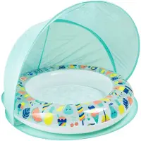 Eurekakids Aufblasbarer Babypool Mit Sonnenschirm-hallo Sommer