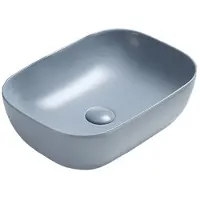 Mexen Rita Aufsatzwaschbecken 45 x 32 cm, Blau/Grau matt - 21084569