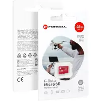 Forcell 5903396324741, 128 GB, MicroSD, Klasse 10, UHS-I, Class 3 (U3), Rot
