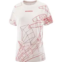 Salomon - Women's S/Lab Speed Tee - Laufshirt Gr M rosa/weiß