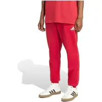 Adidas Sporthose SPORTSWEAR "ESSENTIALS FEELCOZY", Herren, Gr. L, N-Gr, active maroon, weiß, normal, gr., Obermaterial: 70% Baumwolle, 30% Polyester, Hosen Sporthose