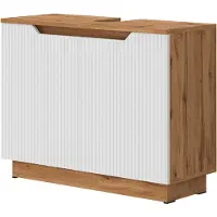 Vicco Waschbeckenunterschrank Lotta Weiß 79.6 x 62.1 cm mit 2 Türen, Model 58521