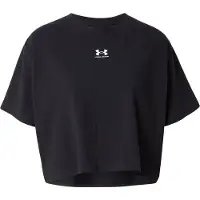 Under Armour Rival Boxy Tee Solid black white (001) XL