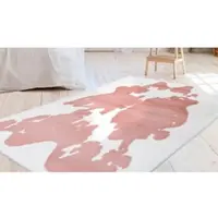 Bruno Banani Hochflor-Teppich "Makayla" Gr. 4, rosa (rosé), B:160cm H:30mm L:230cm, Kunstfaser, Teppiche, Hochflor-Teppich, Kuhfell-Muster, Kunstfell, weicher Flor