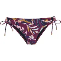 LASCANA Bikini-Hose "Odetta", Damen, Gr. 36, N-Gr, bunt (bordeaux, bedruckt), Recycling-Polyamid, Badehosen Bikini-Hose, im floralen Design