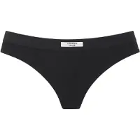 Copenhagen Studios String , Damen, Gr. S (36), schwarz, Feinripp, Obermaterial: 96% Baumwolle, 4% Elasthan, unifarben, körpernah, Unterhosen String, angenehme Ripp-Qualität