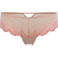 Triumph Slip "Comfort Glam Hipster", Damen, Gr. 44, rosa (desert sand), Spitze, Obermaterial: 80% Polyamid, 20% Elasthan, körpernah, Unterhosen Slip, raffinierte Spitze