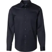 Armani Exchange für Herren. XM000339AF10192UB101 Marineblaues Satinhemd (S), Lässig, Baumwolle