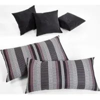 Westfalia Dekokissen, schwarz (schwarz, gemustert unifarben), B:40cm L:40cm, Polyester, SCHLAFKOMFORT, Dekokissen_Sitzkissen_Kissenhüllen, Dekokissen, 5-teilig