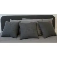 Westfalia Dekokissen, grau (grau, anthrazit, unifarben), B:40cm L:40cm, Polyester, SCHLAFKOMFORT, Dekokissen_Sitzkissen_Kissenhüllen, Dekokissen, (5 Stck.)