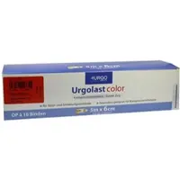 Urgo Urgolast Color Binde 6 cmx5 m rot 10 St