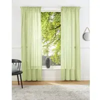 LeGer By Lena Gercke Vorhang "Lanea" Gr. 4, grün, B:135cm H:245cm, Baumwolle, Polyester, , Gardinen, Vorhang, Leinenoptik, 1 Schal, verschiedene Größen
