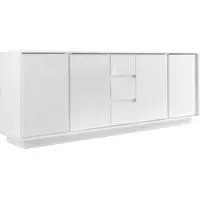 Home affaire Sideboard "Ice", weiß (weiß hochlglanz lack), Sideboards, Sideboard, grifflos
